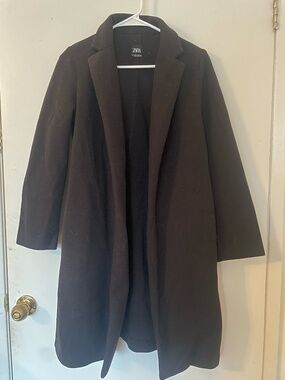 Black Trench Coat ZARA with pockets
